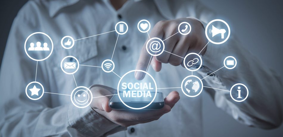 Social media concept. Business. Internet. Technology